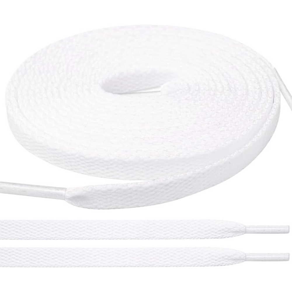 Pair of 2 Flat Shoelaces for Sneakers