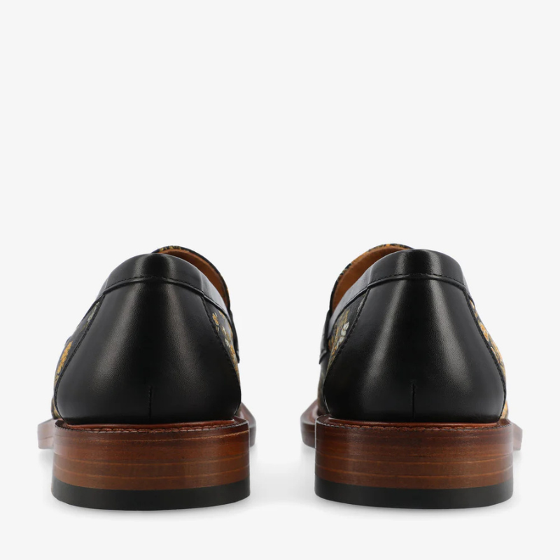 Check Canvas And Leather Blake Stitch Loafer