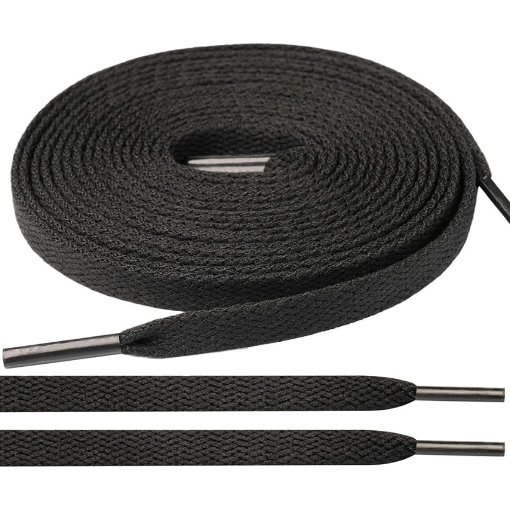 Pair of 2 Flat Shoelaces for Sneakers