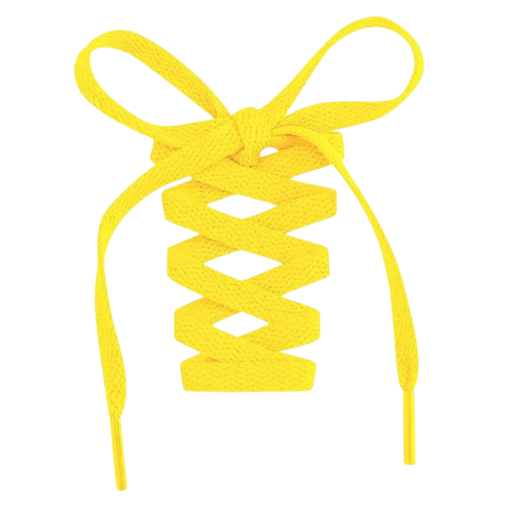 Pair of 2 Flat Shoelaces for Sneakers