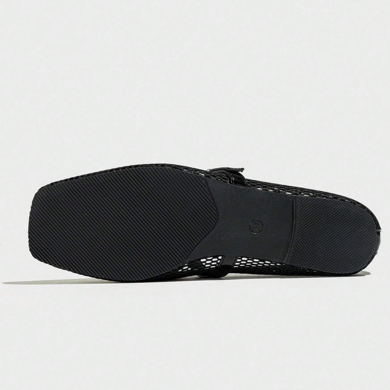 Casual And Comfortable Square Design Ballet Flats For Women in Red - Top View