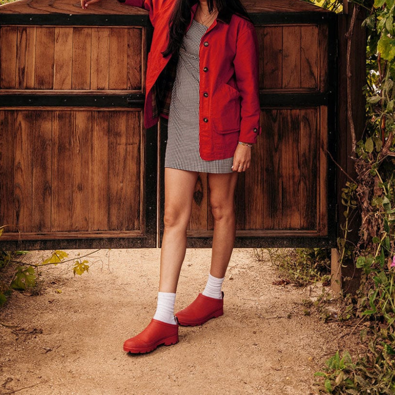 Bodega Slip On Garden Clog With Rubber Sole For Women