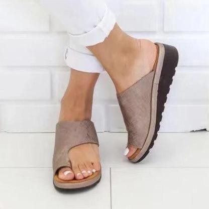 Women Casual Clip Toe Platform Sandals - Comfy Platform Shoes