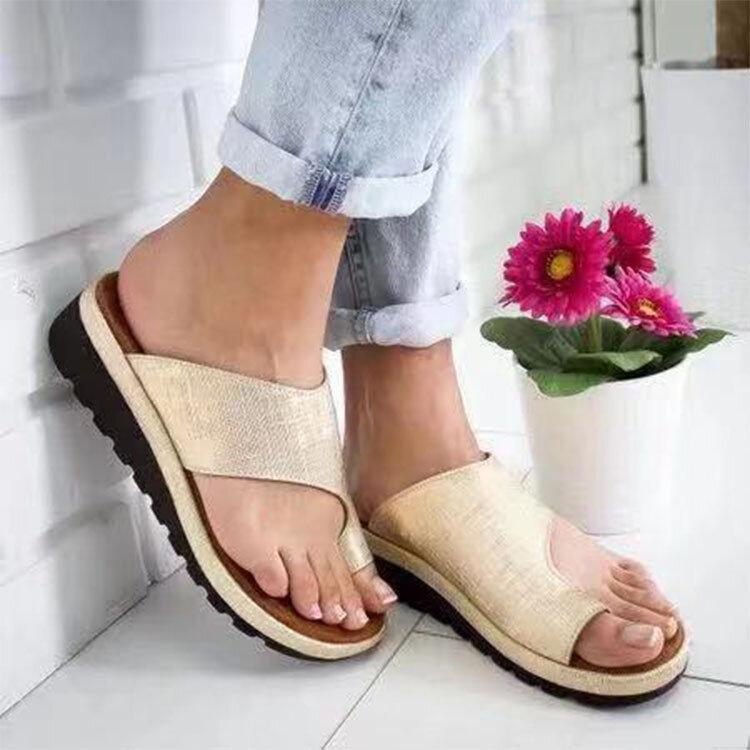 Women Casual Clip Toe Platform Sandals - Comfy Platform Shoes