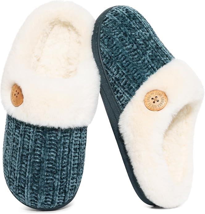 Classic Knit House Slippers Indoor Outdoor Lightweight
