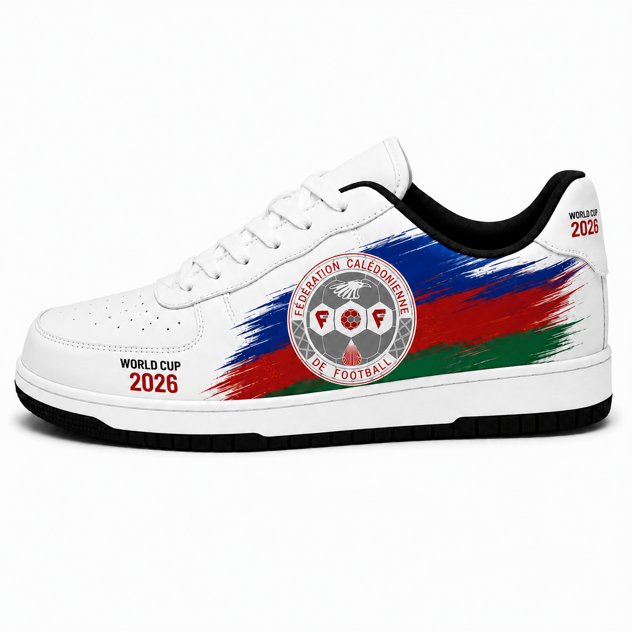 World Cup 2026 Caledonia Football Fan Printed Shoes