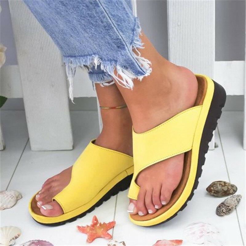 Women Casual Clip Toe Platform Sandals - Comfy Platform Shoes