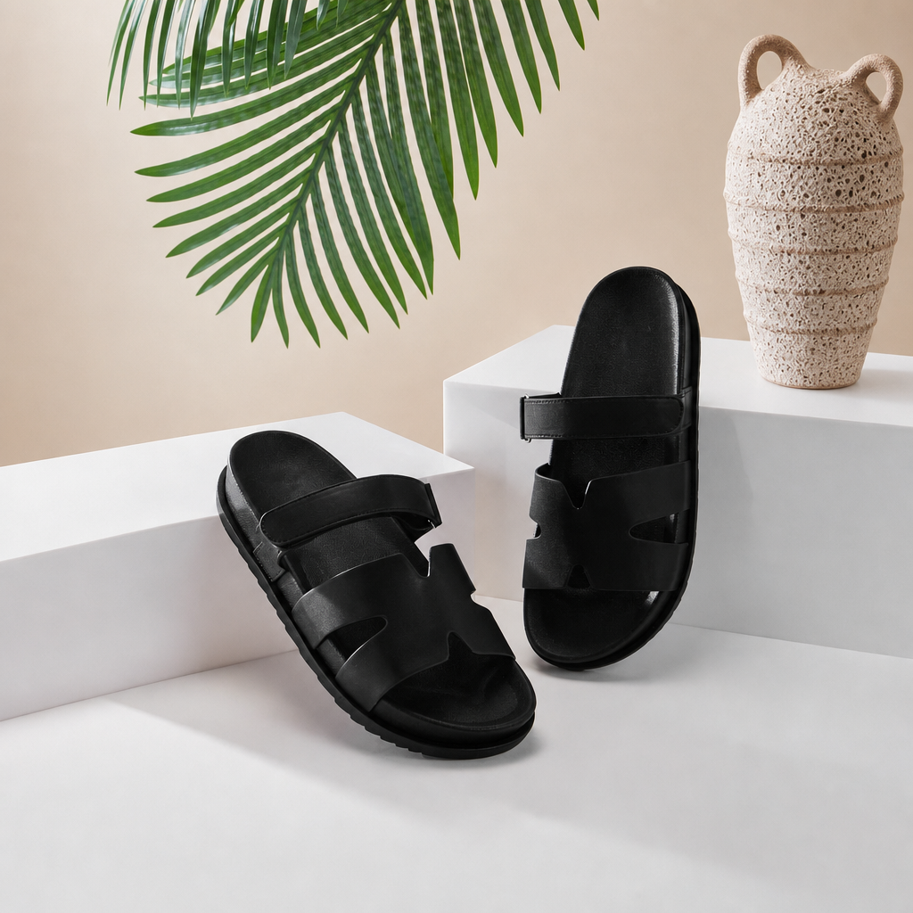 Casual Double Strap Flat Sandals For Summer