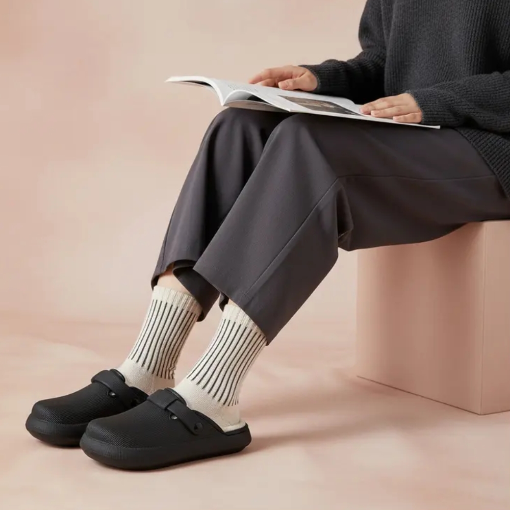 Women's Fable Fur Cozy Cloud Clogs - Soft and Squishy Pillow Slide Shearling Mules for Women