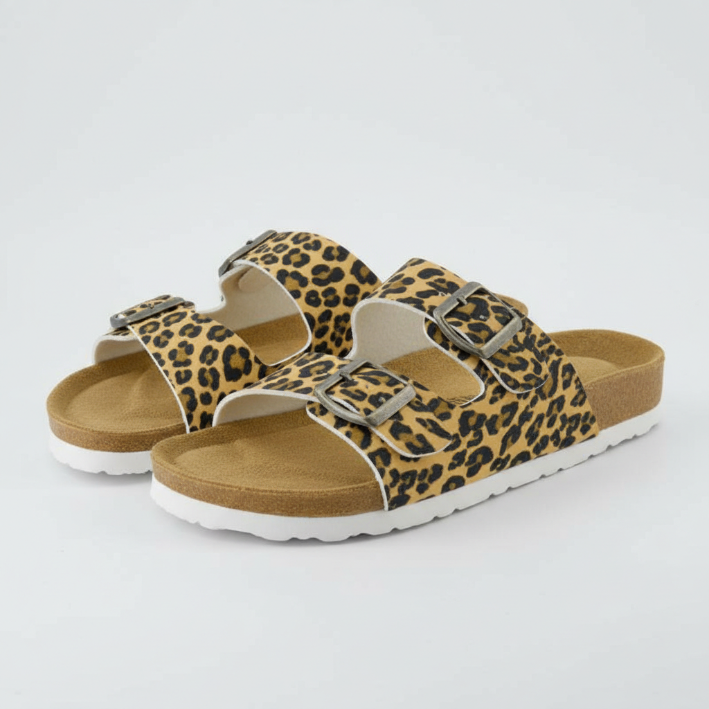 Lane Cork Footbed Sandal With Adjustable Buckles For Women