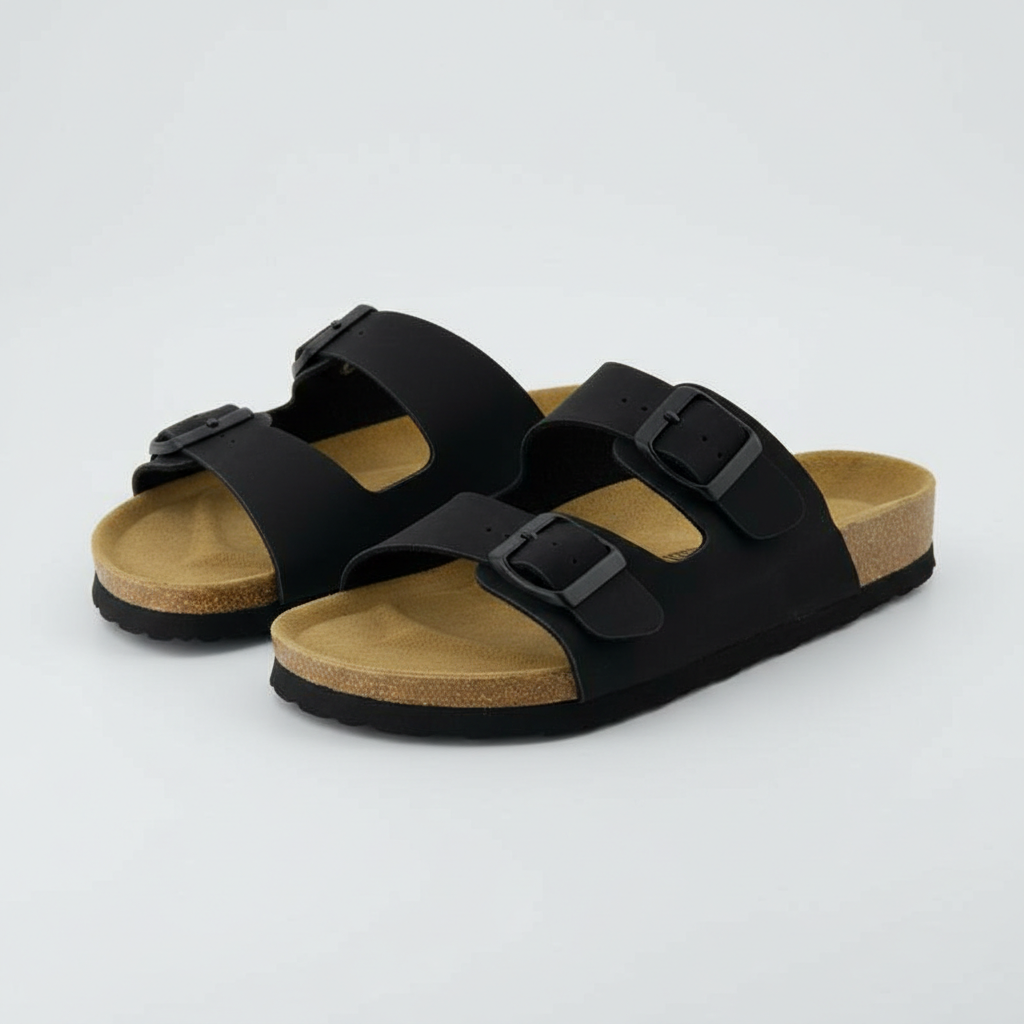 Lane Cork Footbed Sandal With Adjustable Buckles For Women