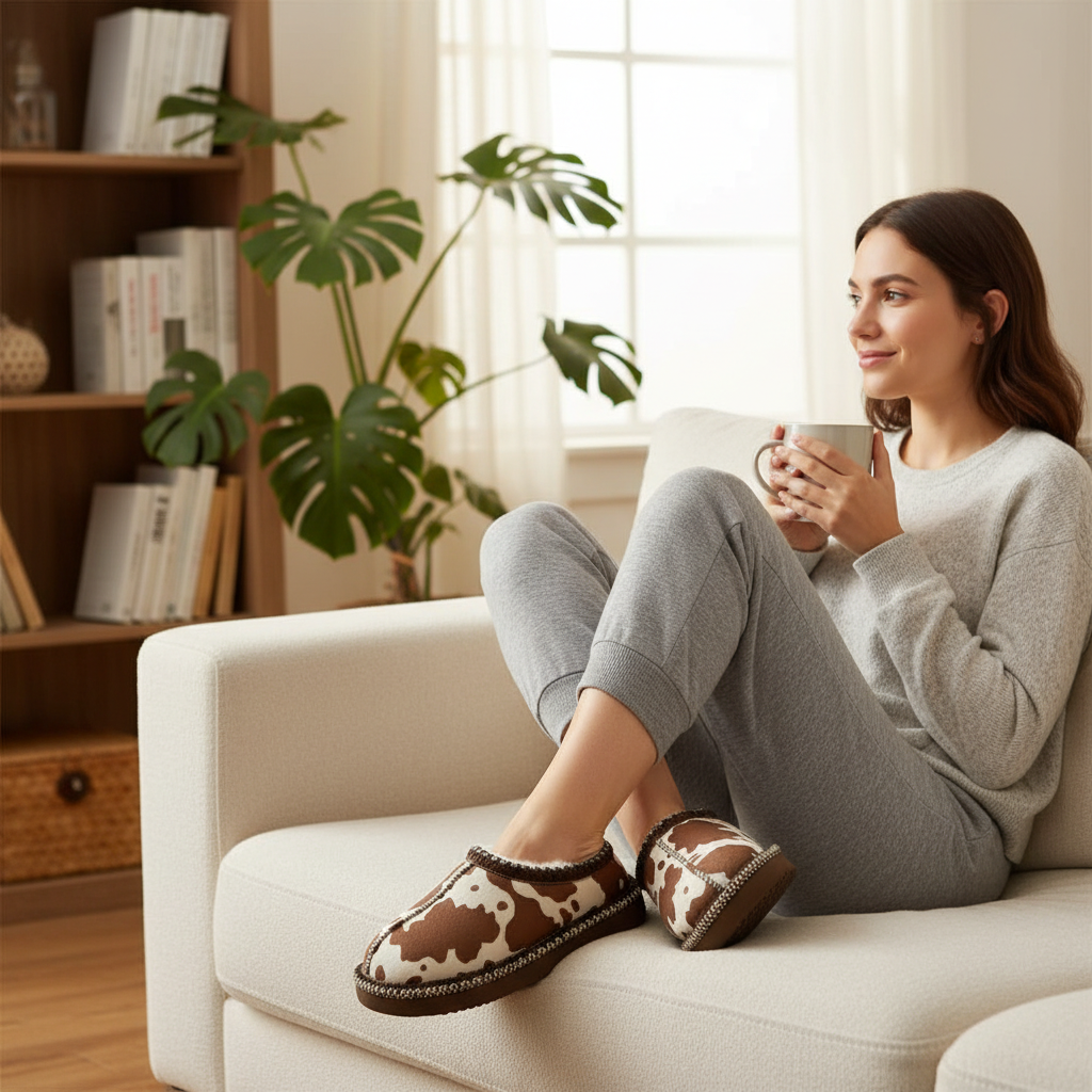 Georgina Pattern Slip On Slipper