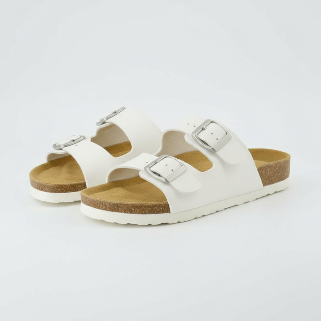 Lane Cork Footbed Sandal With Adjustable Buckles For Women