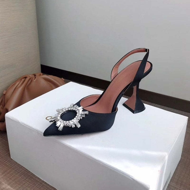 Comfortable Triangle Heeled Sandals - Comfy Platform Shoes