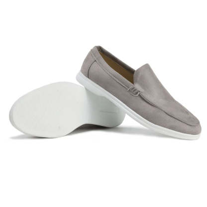 Casual Suede Loafers - Comfy Platform Shoes