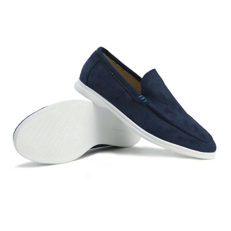 Casual Suede Loafers - Comfy Platform Shoes