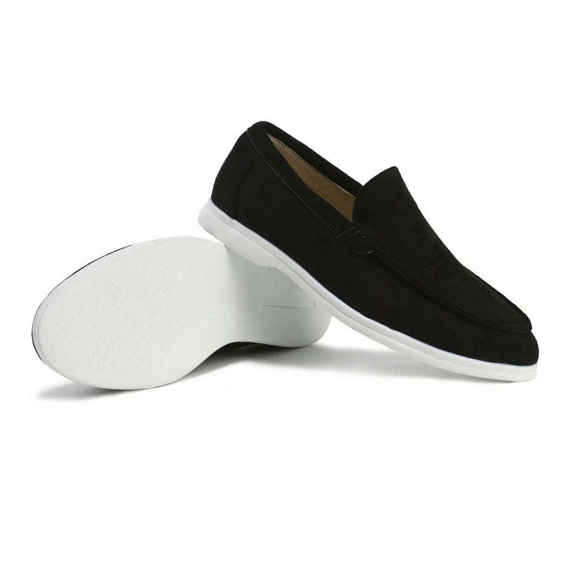 Casual Suede Loafers - Comfy Platform Shoes