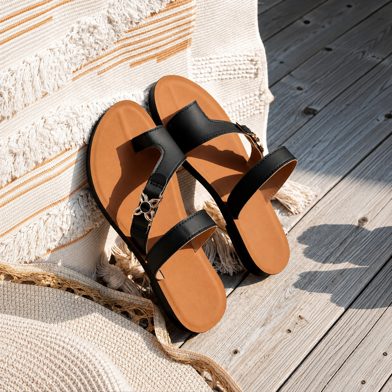 Casual Flat Lightweight Non Slip Sandals For Women