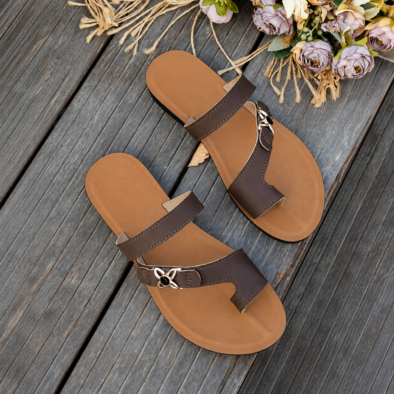 Casual Flat Lightweight Non Slip Sandals For Women