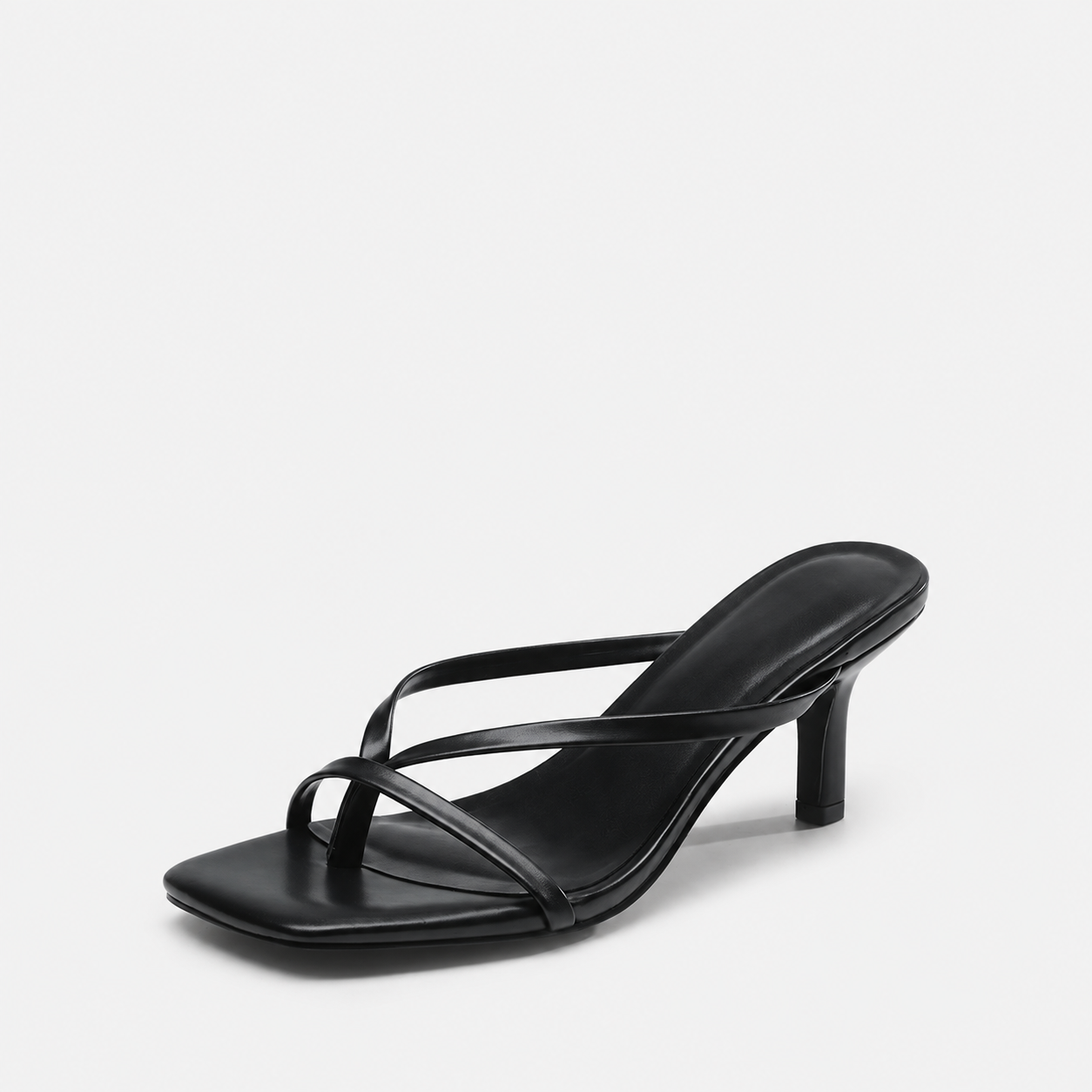 Square Front Slip On Sandals with Cushioned Design for Casual Wear for Women