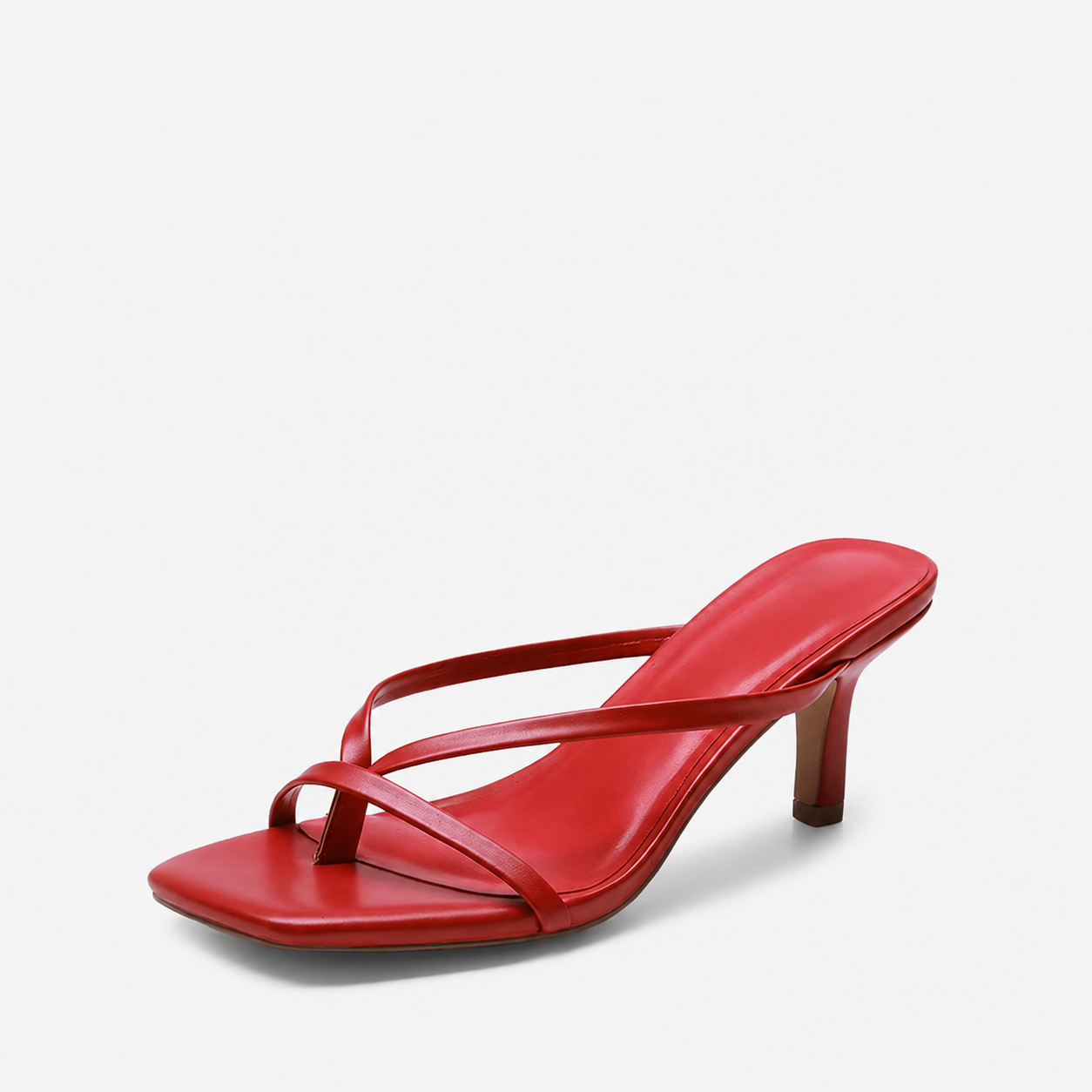 Square Front Slip On Sandals with Cushioned Design for Casual Wear for Women