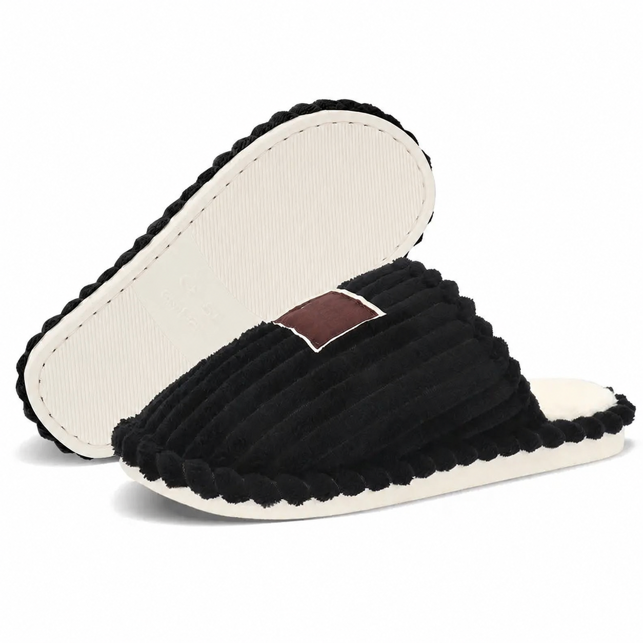 Thick Sole Indoor Outdoor Fur Slippers For Women