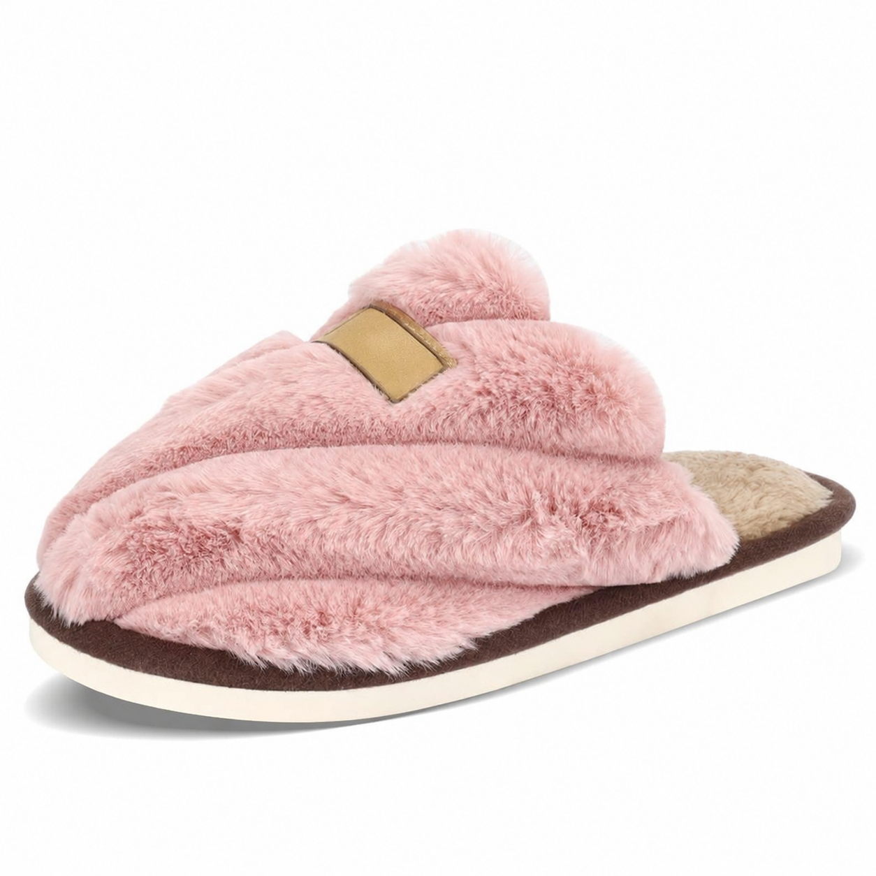 Thick Sole Indoor Outdoor Fur Slippers For Women