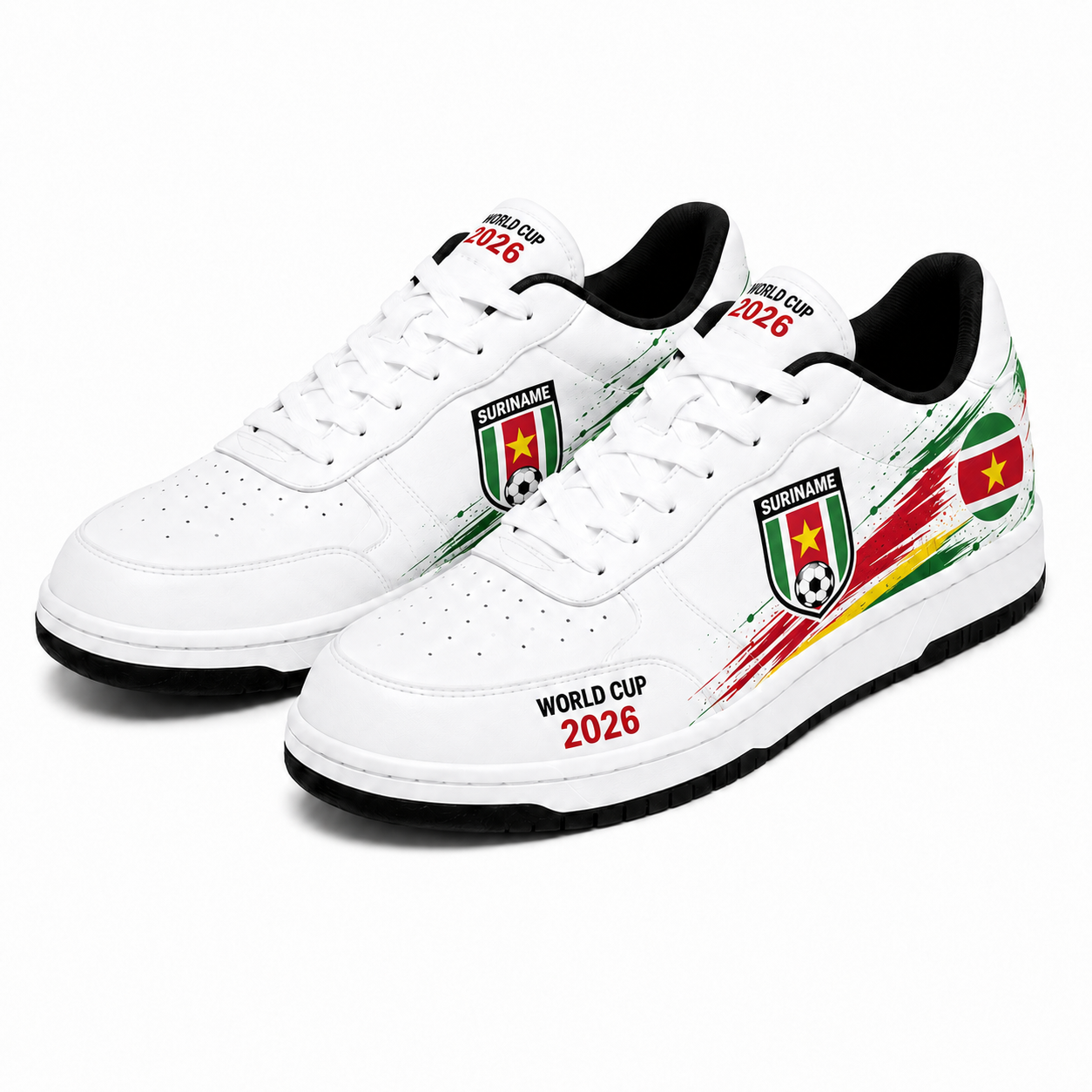 World Cup 2026 Suriname Football Fan Printed Shoes