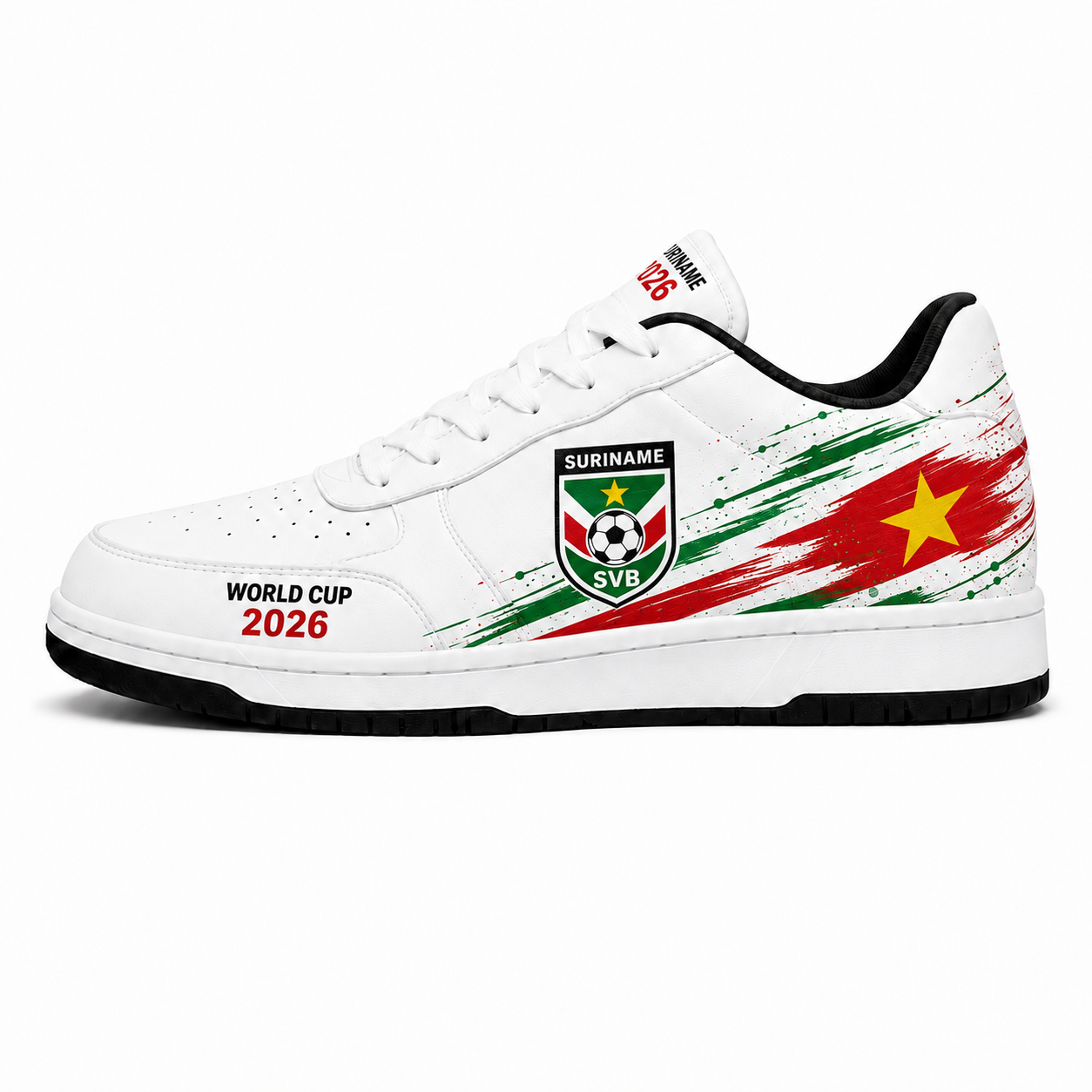 World Cup 2026 Suriname Football Fan Printed Shoes