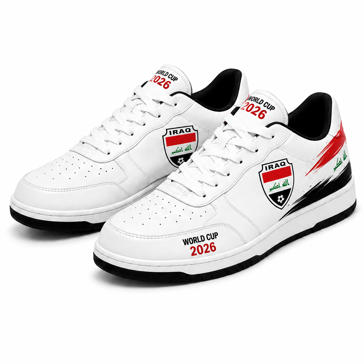 World Cup 2026 Iraq Football Fan Printed Shoes