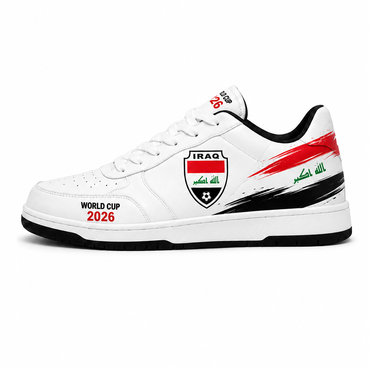 World Cup 2026 Iraq Football Fan Printed Shoes