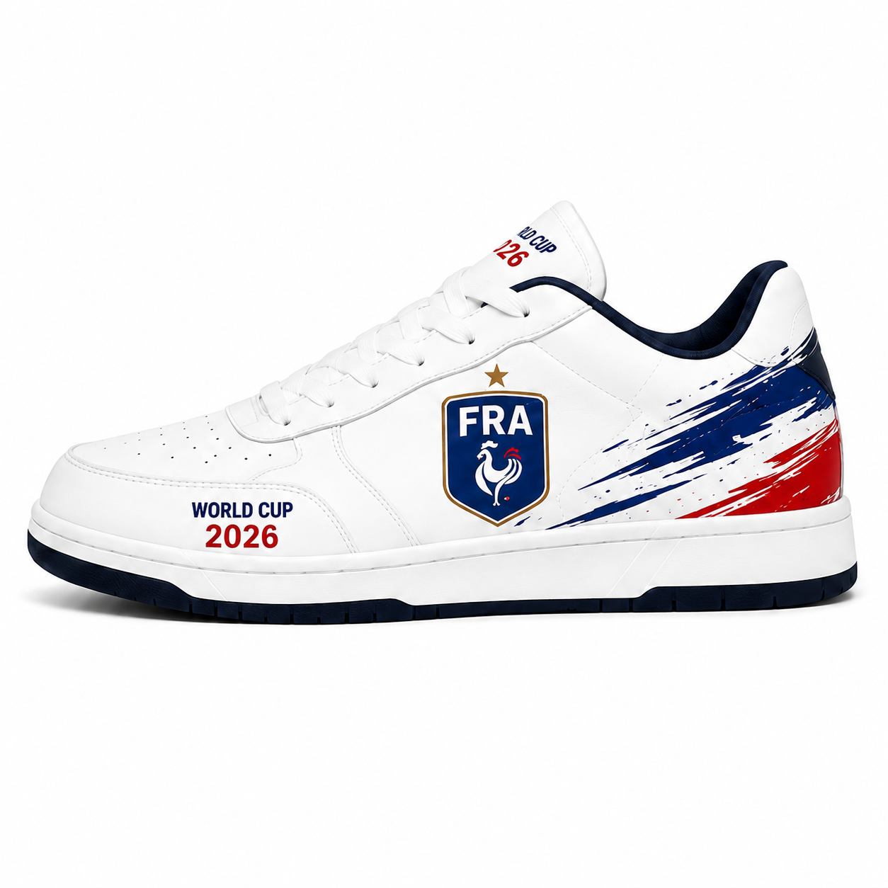 World Cup 2026 France Football Fan Printed Shoes