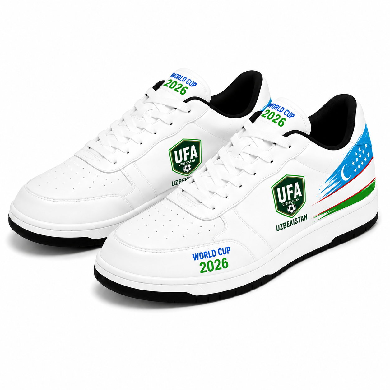 World Cup 2026 Uzbekistan Football Fan Printed Shoes