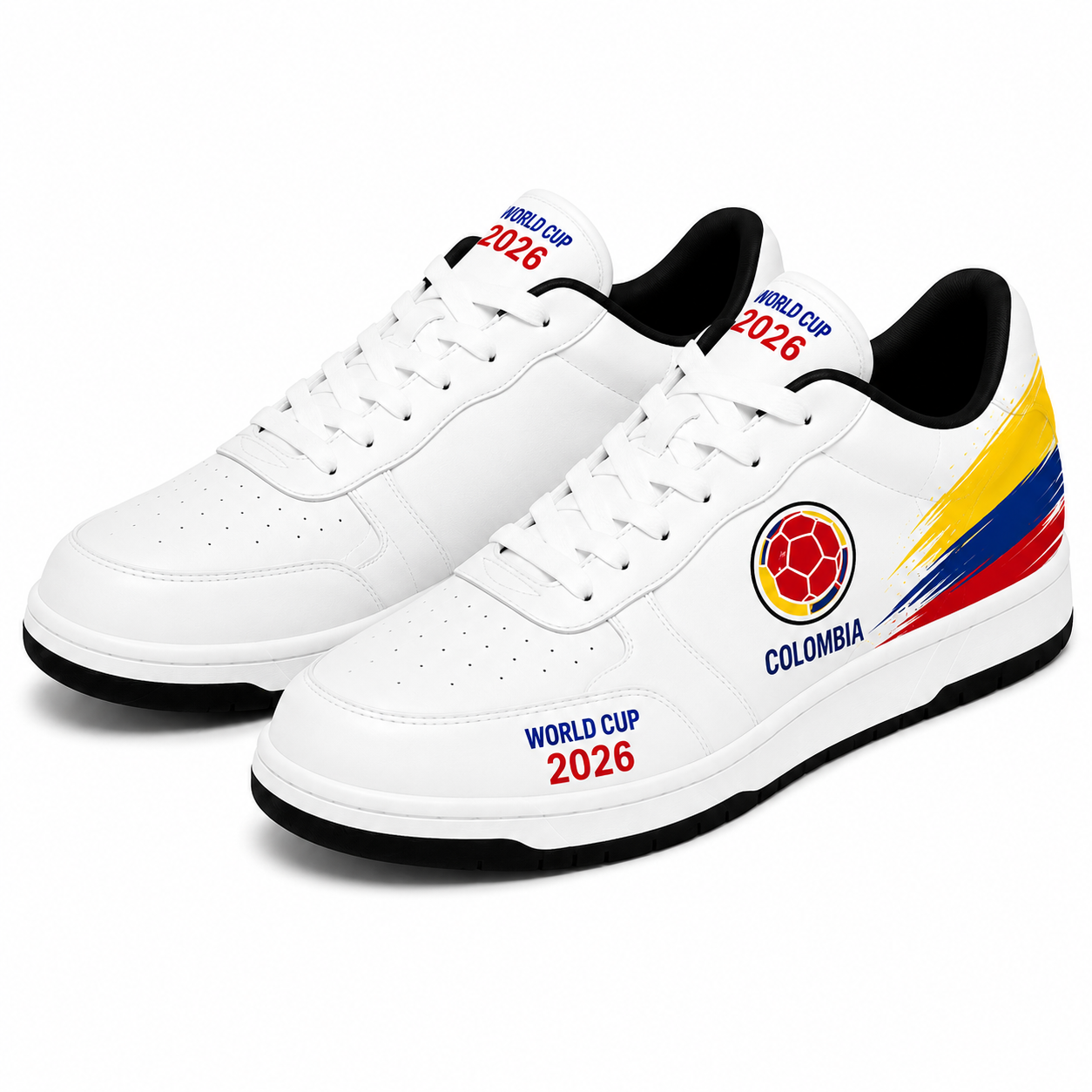 World Cup 2026 Colombia Football Fan Printed Shoes