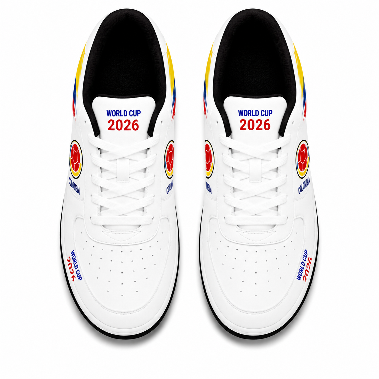 World Cup 2026 Colombia Football Fan Printed Shoes