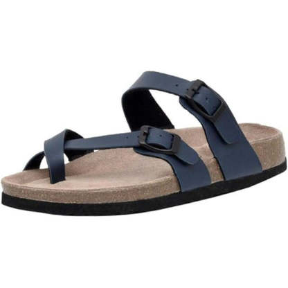 Cork Footbed Comfy Sandals - Comfy Platform Shoes