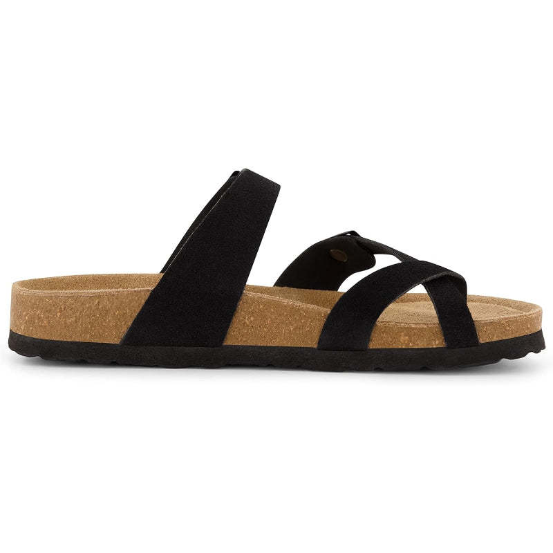 Cork Footbed Comfy Sandals - Comfy Platform Shoes