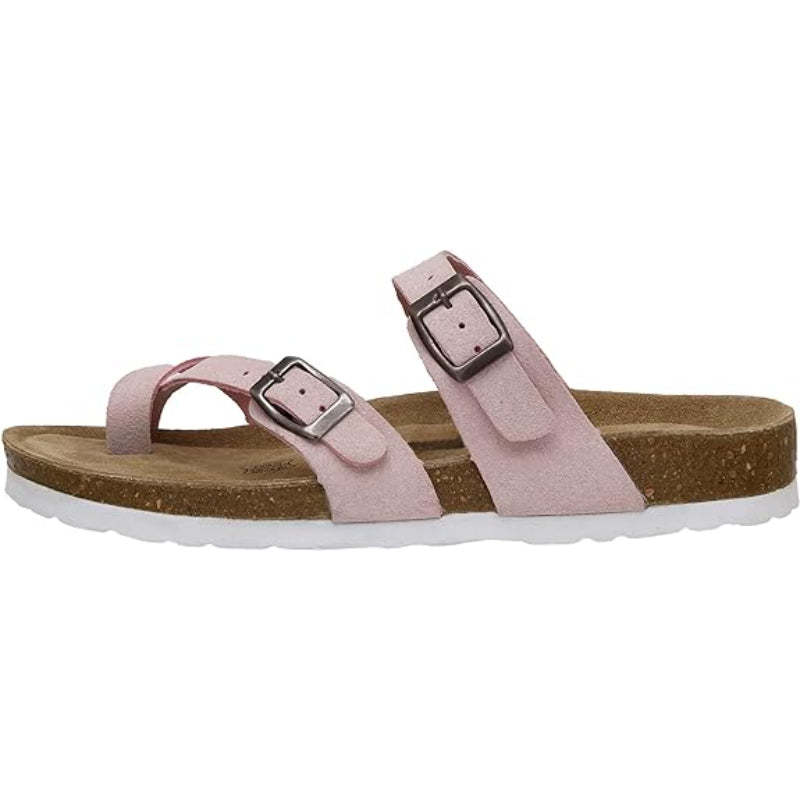 Cork Footbed Comfy Sandals - Comfy Platform Shoes