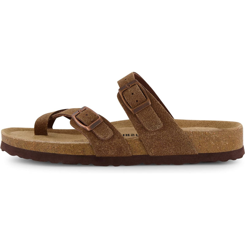 Cork Footbed Comfy Sandals - Comfy Platform Shoes