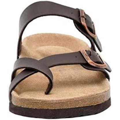 Cork Footbed Comfy Sandals - Comfy Platform Shoes