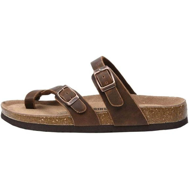 Cork Footbed Comfy Sandals - Comfy Platform Shoes