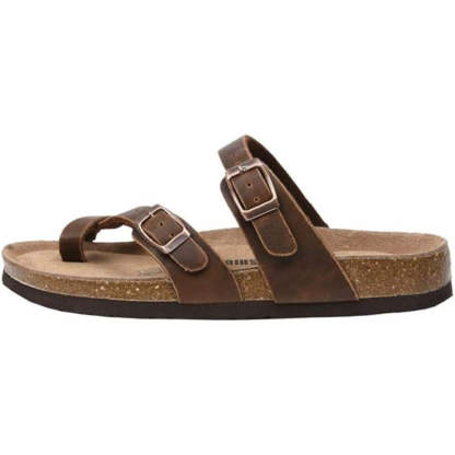 Cork Footbed Comfy Sandals - Comfy Platform Shoes