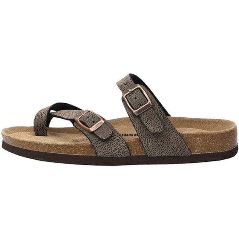 Cork Footbed Comfy Sandals - Comfy Platform Shoes