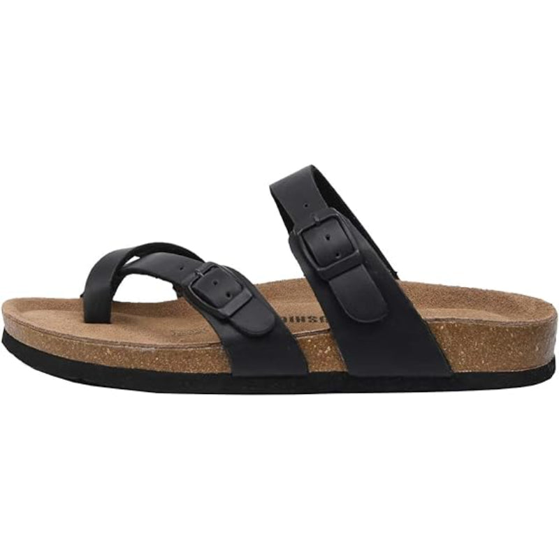 Cork Footbed Comfy Sandals - Comfy Platform Shoes