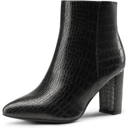 Classic Embossed Design Boots - Comfy Platform Shoes