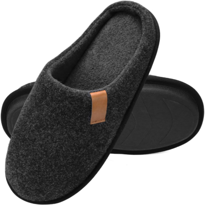 Felt Cozy Memory Scuff Slippers Slip
