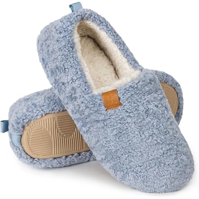 Solid Colored Comfy Plush Style Slippers - Comfy Platform Shoes