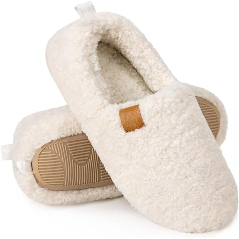 Solid Colored Comfy Plush Style Slippers - Comfy Platform Shoes
