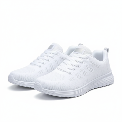 Lace-Up Mesh Walking Shoes