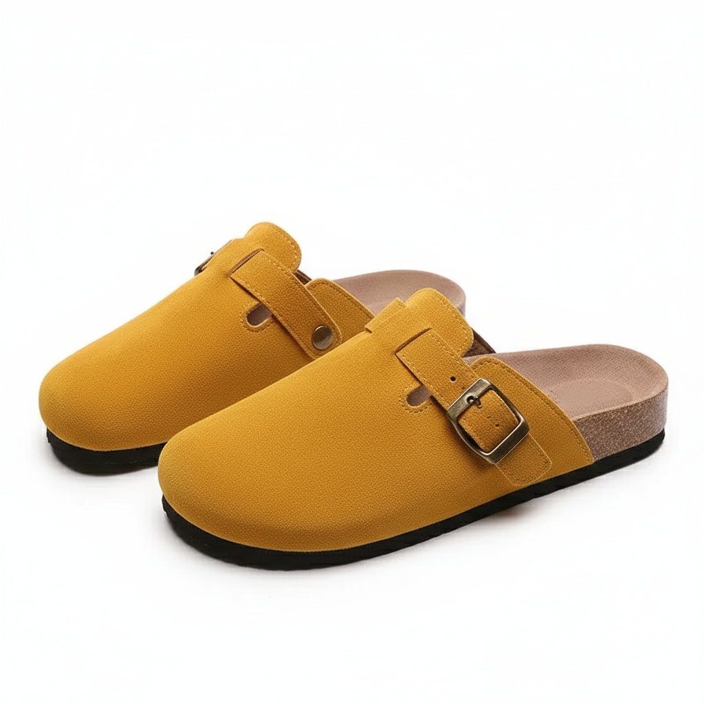 Closed Toe Leather Boston Clogs Sandals For Men & Women